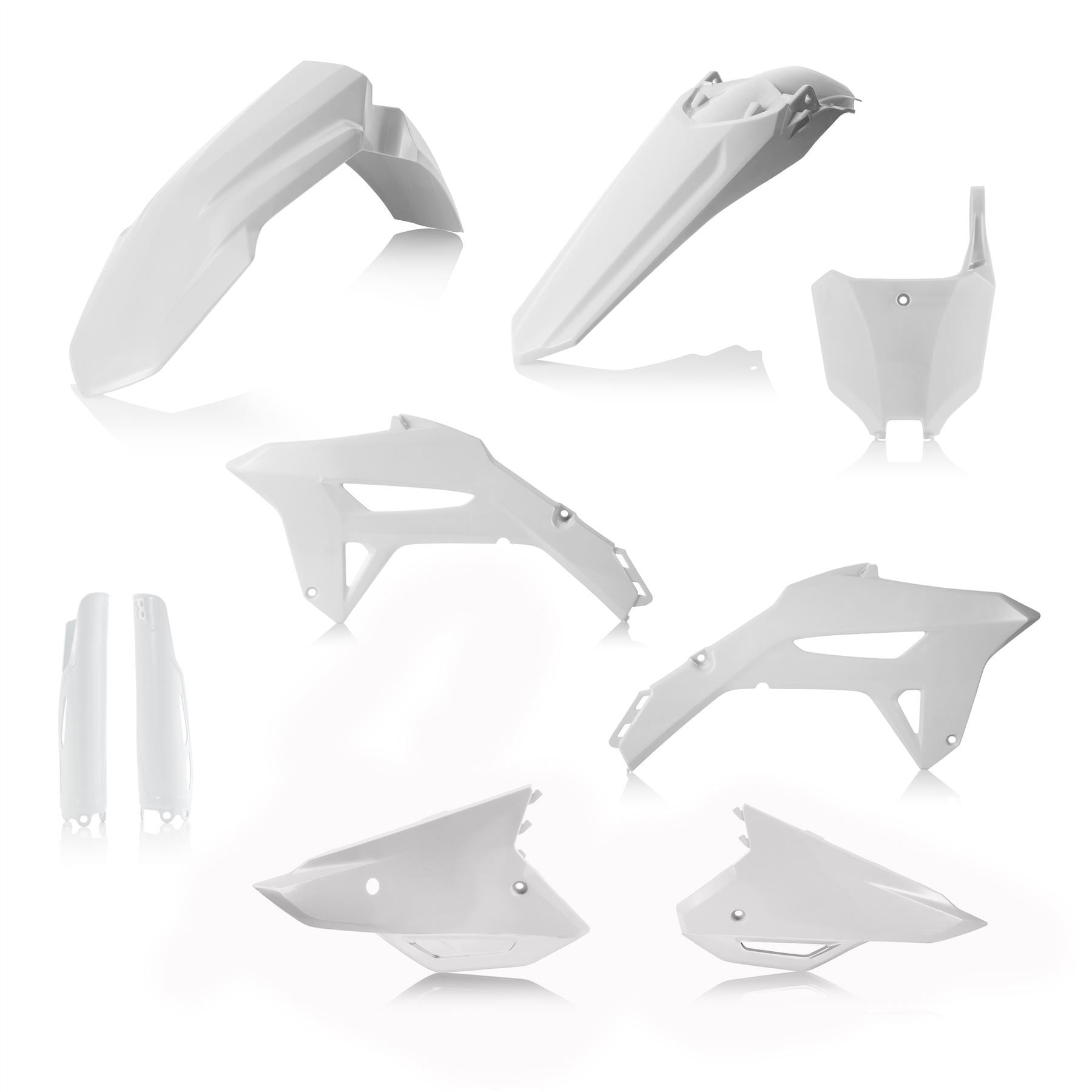 Acerbis Full Plastic Kit White For HONDA CRF 450 R 2021-2024